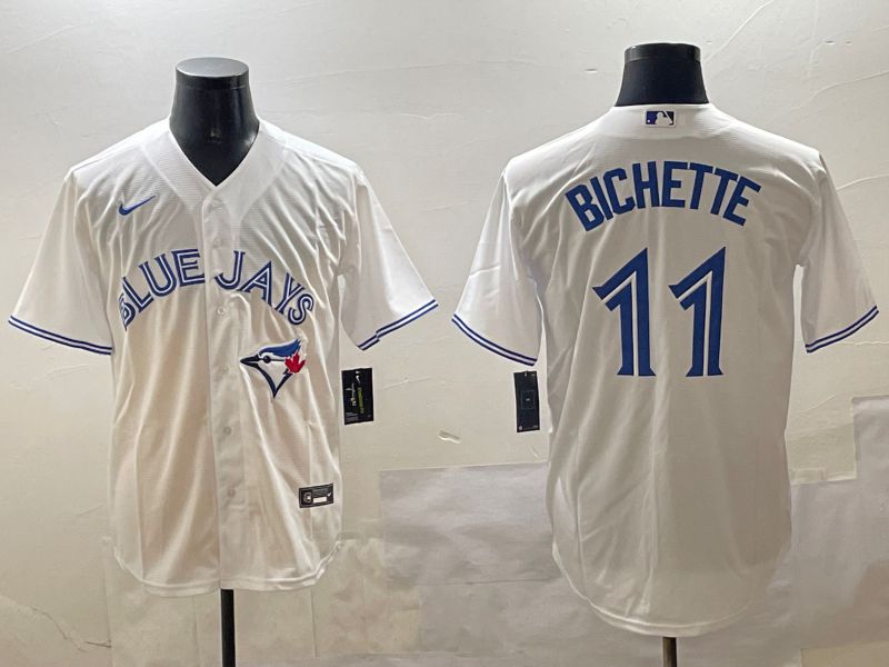 Men Toronto Blue Jays #11 Bichette White Game 2025 Nike MLB Jersey style 1->toronto blue jays->MLB Jersey